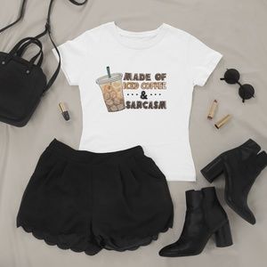 Made of Iced Coffee & Sarcasm Women's T-Shirt